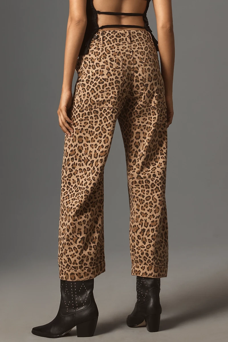 Pistola Bowed Cropped Utility Pants
