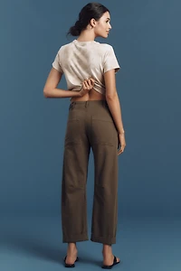 Pistola Tori Cropped Bowed Utility Pants