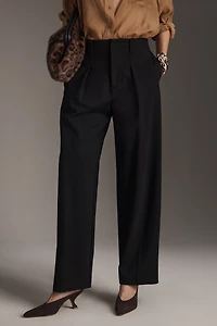 Pistola Eden High-Rise Pleated Ponte Pants