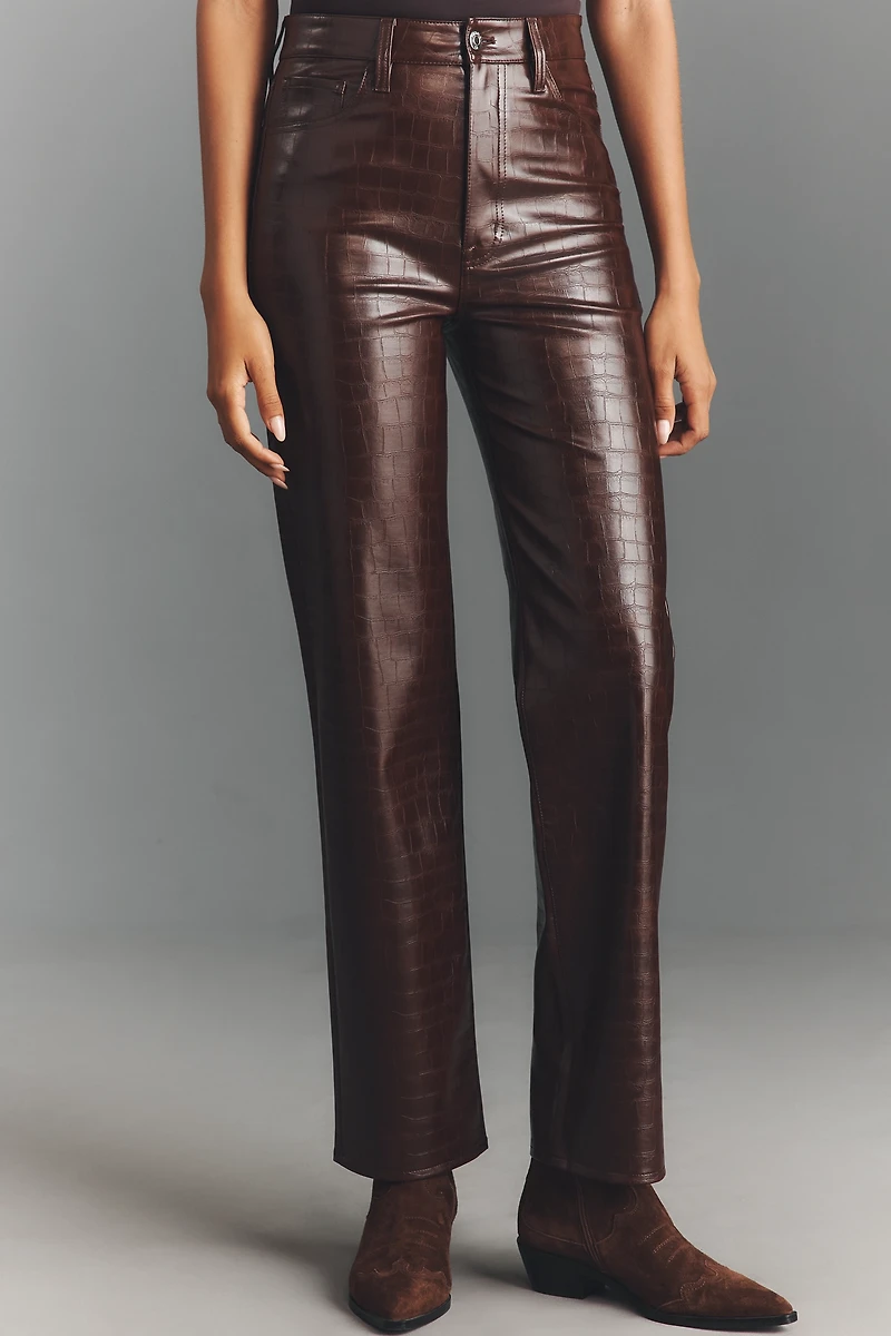 Pistola Cassie Super-High-Rise Faux-Leather Pants