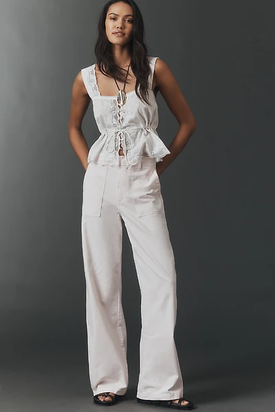 Pistola Wren Relaxed High-Rise Wide-Leg Cargo Pants