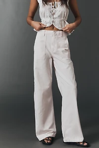 Pistola Wren Relaxed High-Rise Wide-Leg Cargo Pants