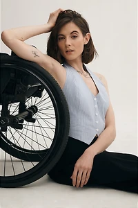 The Colette Crop Wide-Leg Pants by Maeve