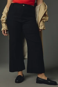 The Colette Crop Wide-Leg Pants by Maeve