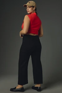 The Colette Crop Wide-Leg Pants by Maeve