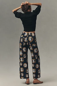 The Colette Ponte Crop Wide-Leg Pants by Maeve