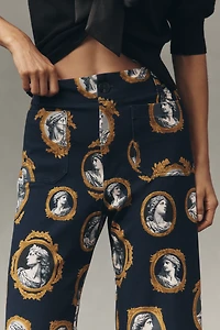 The Colette Ponte Crop Wide-Leg Pants by Maeve