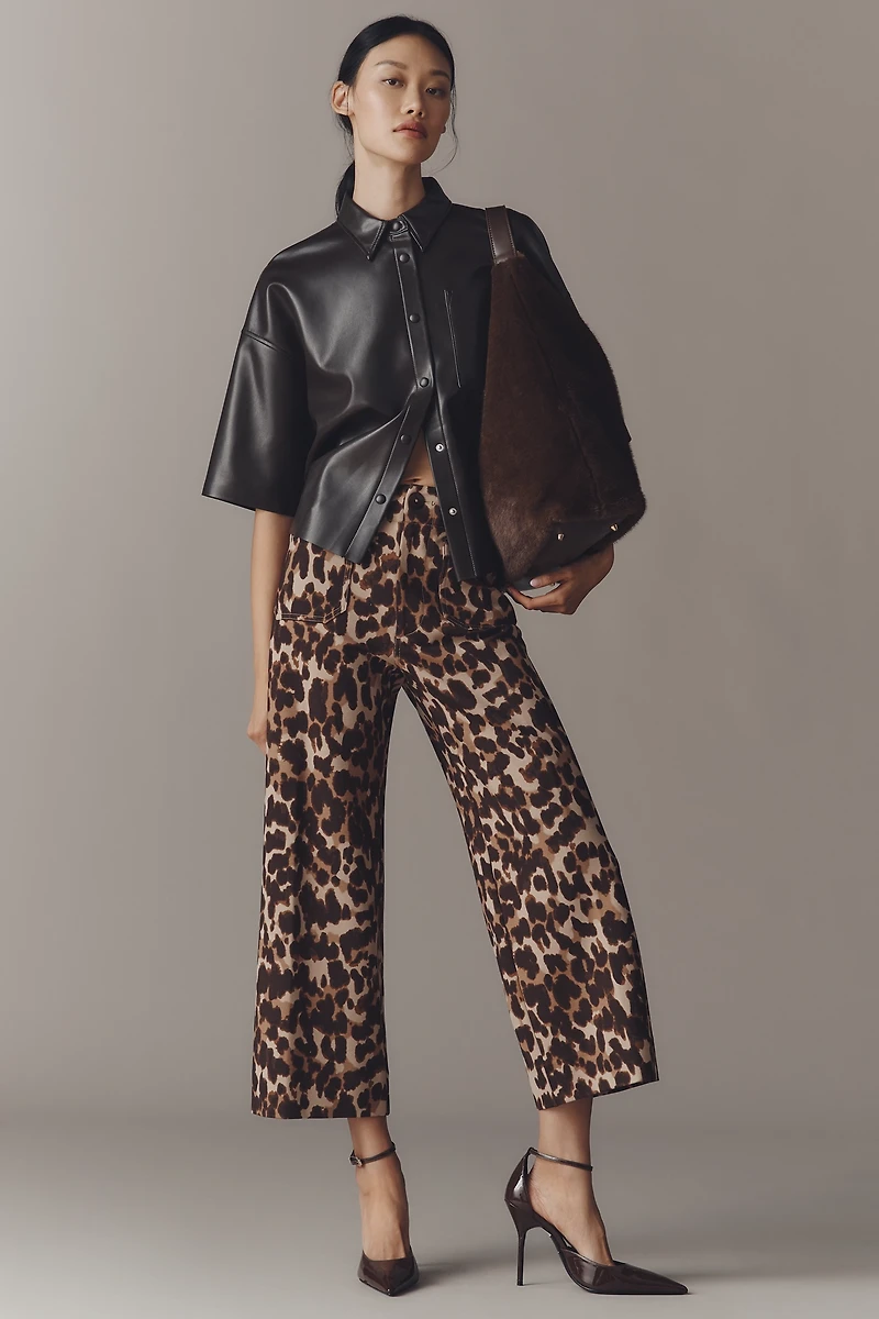 The Colette Ponte Crop Wide-Leg Pants by Maeve