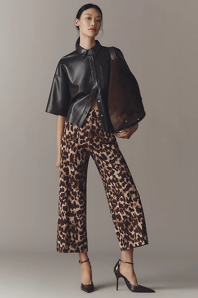 The Colette Ponte Crop Wide-Leg Pants by Maeve