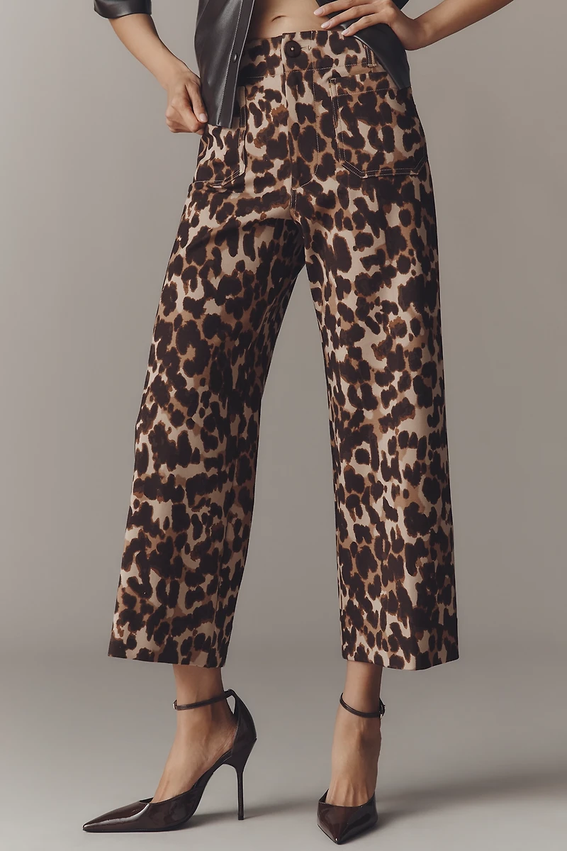 The Colette Ponte Crop Wide-Leg Pants by Maeve