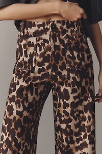 The Colette Ponte Crop Wide-Leg Pants by Maeve
