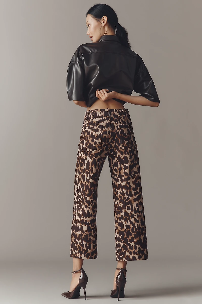 The Colette Ponte Crop Wide-Leg Pants by Maeve