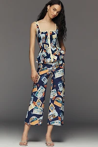 The Colette Magic Fabric Crop Wide-Leg Pants by Maeve