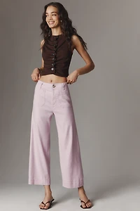Colette European Linen Stretch Wide Leg Pants 