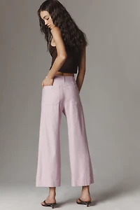 Colette European Linen Stretch Wide Leg Pants 