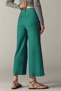Colette European Linen Stretch Wide Leg Pants