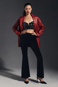 By Anthropologie Velvet Flare Pants