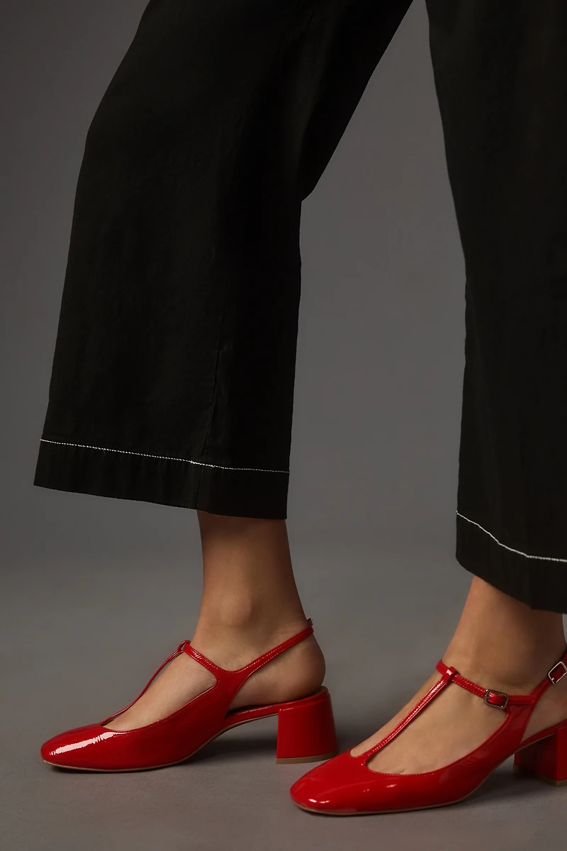 The Colette Crop Wide-Leg Pants by Maeve: Contrast-Stitch Edition