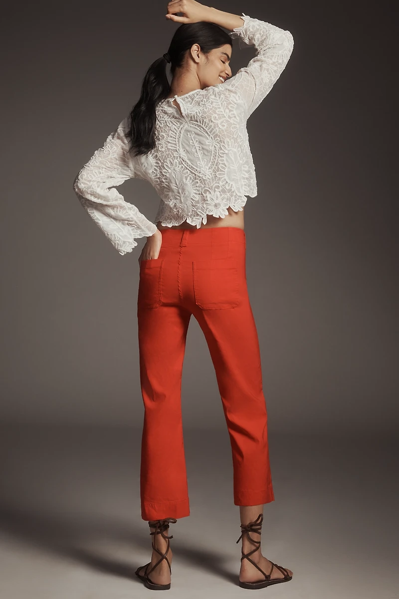 Maeve 70s Slim Crop Pants