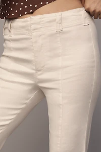 Maeve Linen 70s Slim Crop Pants