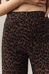 The Colette Ruffle-Hem Crop Wide-Leg Pants by Maeve