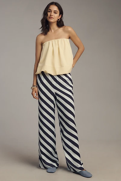 The Brooklin Printed Wide-Leg Pull-On Pants