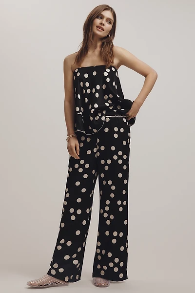 The Brooklin Printed Wide-Leg Pull-On Pants
