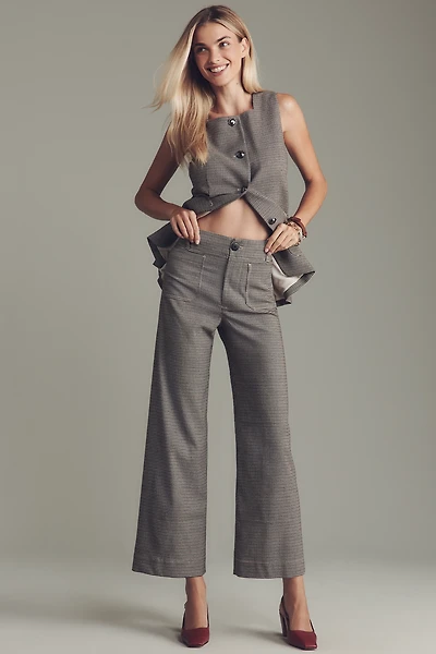 The @merricksart Colette Crop Houndstooth Pants by Maeve