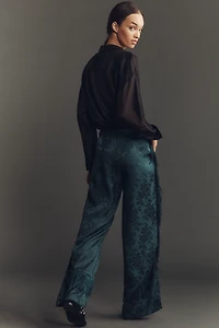 By Anthropologie Patterned Fringe Trouser Pants