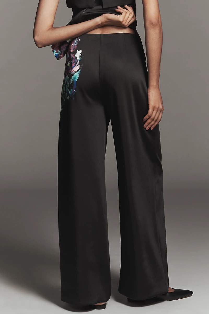 By Anthropologie Floral Trousers