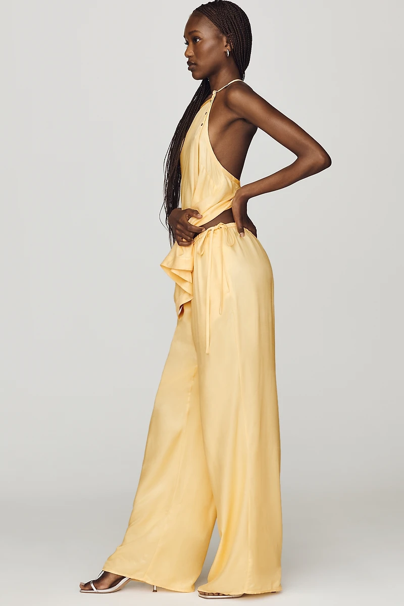 Maeve Silken Wide-Leg Pants