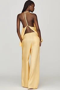 Maeve Silken Wide-Leg Pants