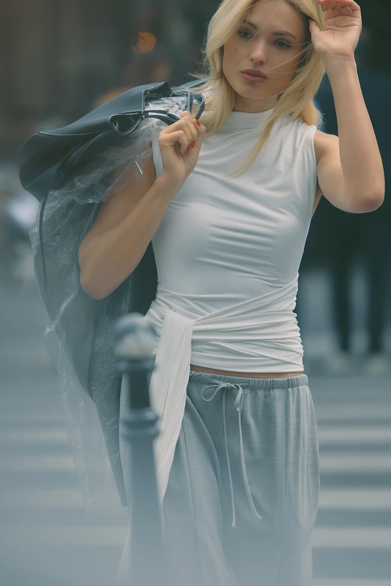 Maeve Pleated Wide-Leg Trousers