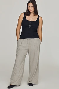 Maeve Pleated Wide-Leg Trousers