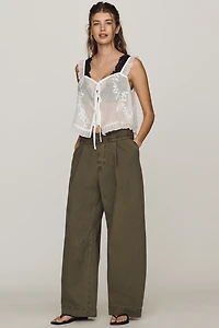 By Anthropologie Vintage Foldover Pants