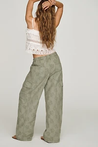 Pilcro Izzie Relaxed Full-Length Cargo Barrel Pants