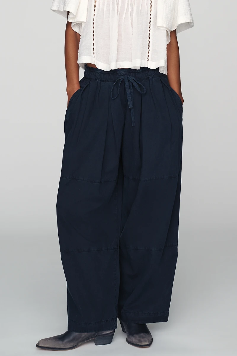 By Anthropologie Tie-Front Wide-Leg Pull-On Pants