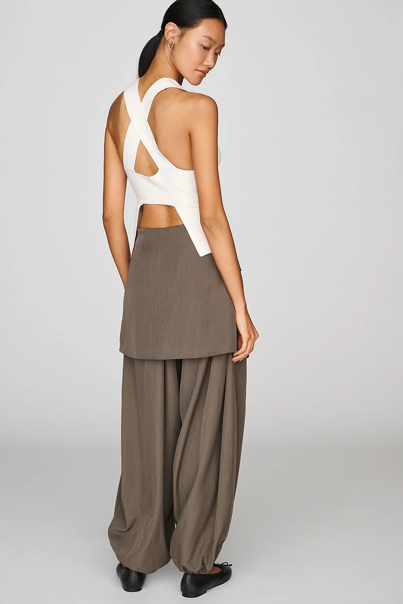 Muse Assembly Milly Wrap-Skirt Trousers