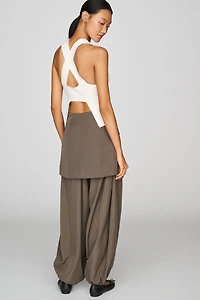 Muse Assembly Milly Wrap-Skirt Trousers