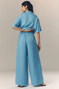 Significant Other Tammy Linen Blend Wide-Leg Pants