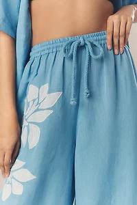 Significant Other Tammy Linen Blend Wide-Leg Pants