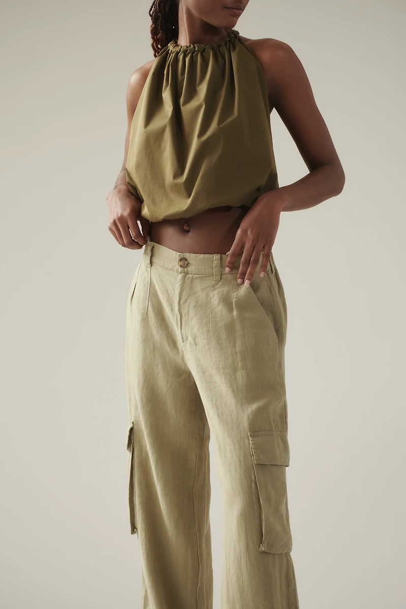 Sanctuary Hopper Mid-Rise Straight-Leg Cargo Pants