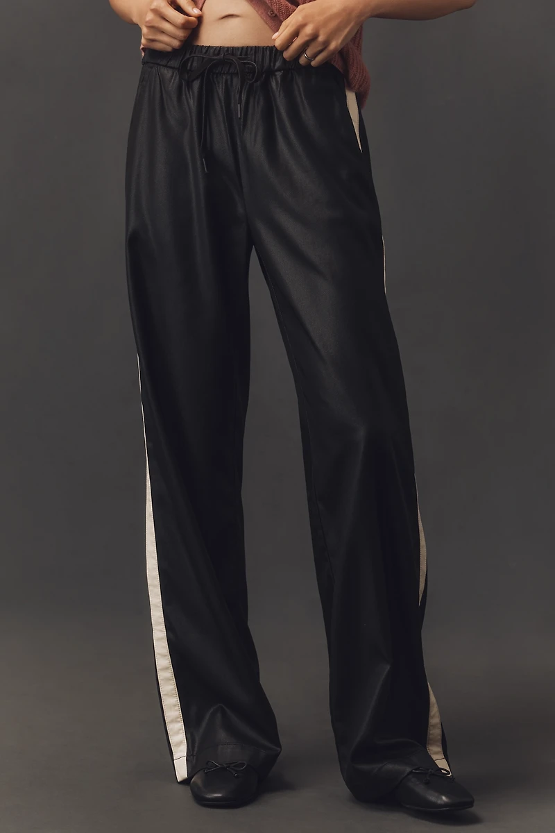Sanctuary Coated-Twill Track Pants