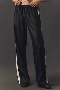 Sanctuary Coated-Twill Track Pants
