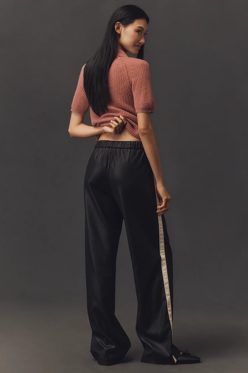 Sanctuary Coated-Twill Track Pants
