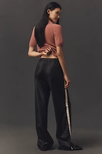 Sanctuary Coated-Twill Track Pants