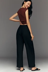 Sanctuary Scout Linen Barrel Pants