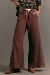 The Adi Pull-On Mid-Rise Flare Pants by Pilcro
