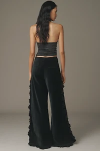 Hope for Flowers by Tracy Reese Fringed Velvet Trousers