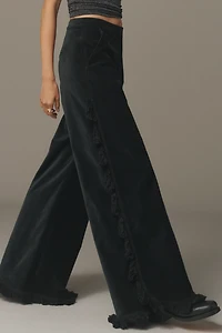 Hope for Flowers by Tracy Reese Fringed Velvet Trousers